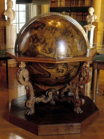 Il globo celeste di Coronelli al meridiano di Gatellier. Questo globo è stato realizzato dal monaco francescano Vincenzo Coronelli (1650-1718). Institut de France Parigi. da Vincenzo Maria Coronelli