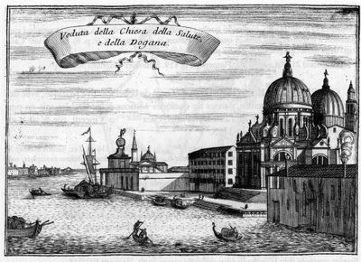 Venezia, Italia. La Chiesa di Santa Maria della Salute, progettata dall