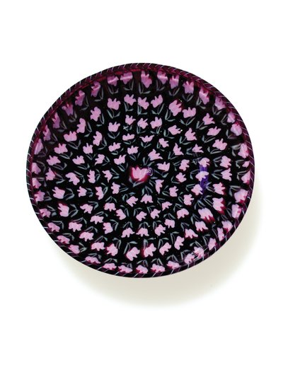 Piatto "murrine" con tulipano da Vincenzo Moretti