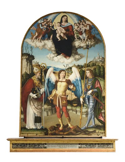 Madonna con bambino in gloria da Vincenzo Pagani
