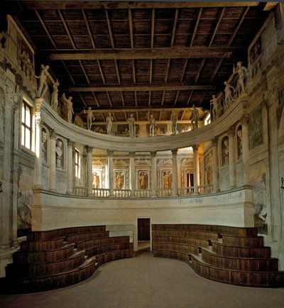 Architettura rinascimentale: vista del Teatro Olimpico progettato da Vincenzo Scamozzi da Vincenzo Scamozzi