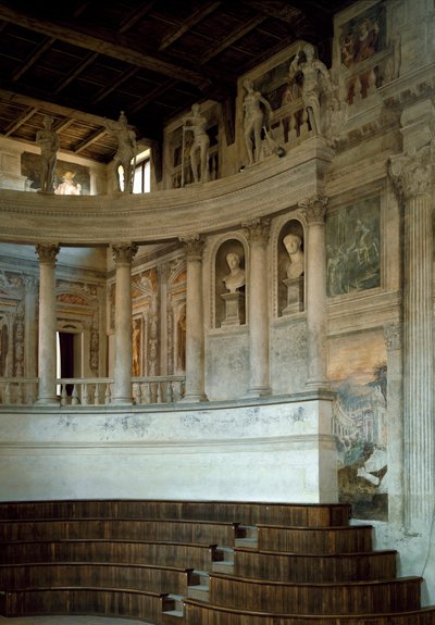 Architettura rinascimentale: vista del Teatro Olimpico progettato da Vincenzo Scamozzi da Vincenzo Scamozzi