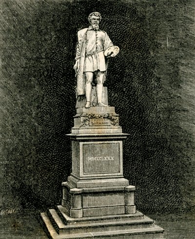 Monumento ad Antonio Allegri da Correggio, di Vincenzo Vela, Correggio, Emilia-Romagna, Italia da Vincenzo Vela