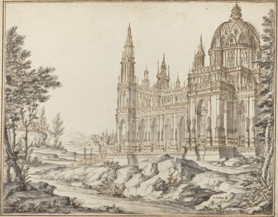 Cattedrale in un paesaggio da Vincenzo dal Re