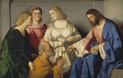 Cristo che Dà le Chiavi a San Pietro da Vincenzo di Biagio Catena
