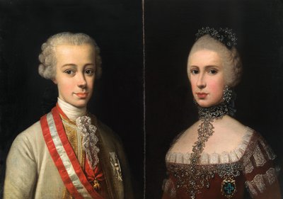 Ritratti di Leopoldo, Granduca di Toscana 1747-1792 e Maria Luisa di Spagna 1745-1792, ca. 176 da Violante Beatrice Siries