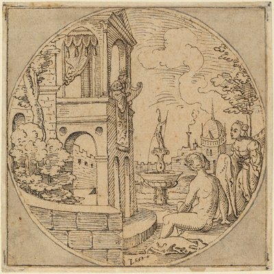Davide e Betsabea da Virgil Solis