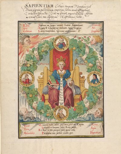 Filosofia Intronizzata, metà del 16° secolo da Virgil Solis