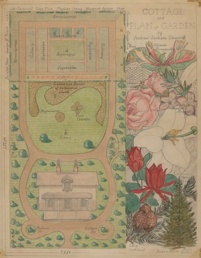 Piano terra per cottage, c. 1936 da Virginia Richards