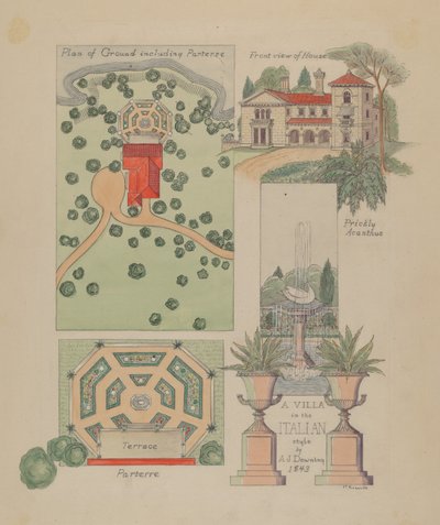 Progetto di villa italiana da Virginia Richards