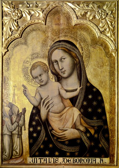 Madonna con Bambino. 1345-1350. (tempera e oro su tavola) da Vitale da Bologna