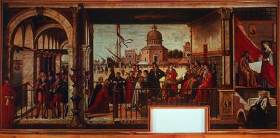 Arrivo degli ambasciatori inglesi alla corte di Bretagna da Vittore Carpaccio