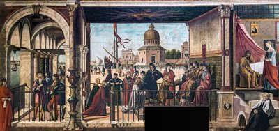 Arrivo degli ambasciatori inglesi alla corte del re di Bretagna da Vittore Carpaccio