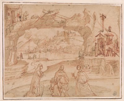 Carpaccio - Madonna con Bambino e santi in un paesaggio, 1500-1510 ca. da Vittore Carpaccio