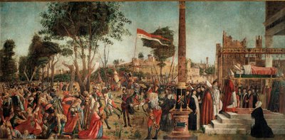 Ciclo della vita di Santa Orsola: il martirio dei pellegrini e il funerale di Santa Orsola da Vittore Carpaccio
