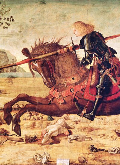 (dettaglio) San Giorgio uccide il drago, c.1502-07 da Vittore Carpaccio