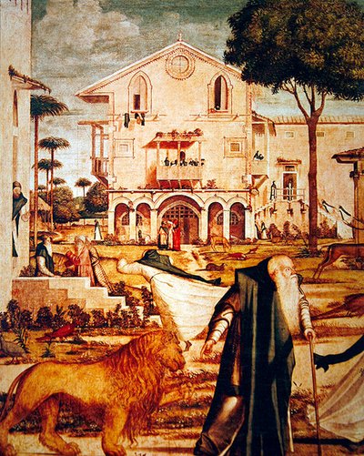 San Girolamo che doma il Leone, c.1501-09 (dettaglio) da Vittore Carpaccio