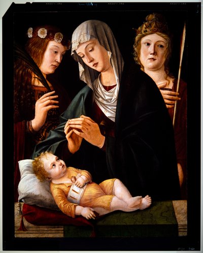 Madonna e Bambino con le due sante, senza data da Vittore Carpaccio