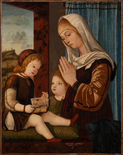 Madonna con il Bambino e San Giovanni da bambino da Vittore Carpaccio