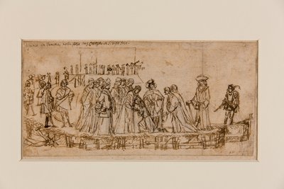 Il principe inglese Conan che saluta suo padre da Vittore Carpaccio