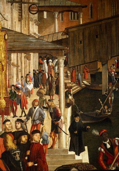 Il miracolo della reliquia della Santa Croce al Ponte di Rialto a Venezia (dettaglio) da Vittore Carpaccio