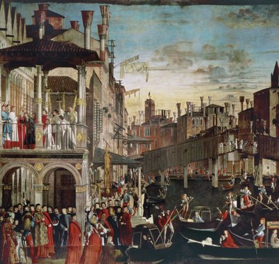Il Miracolo della Reliquia della Vera Croce sul Ponte di Rialto, 1496 da Vittore Carpaccio