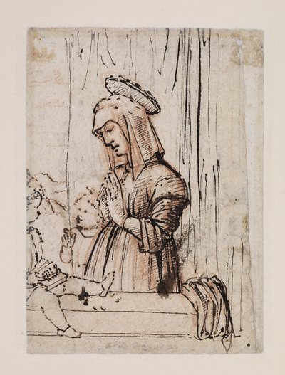 Vergine che adora il Bambino Gesù con San Giovanni, fine 1480 - inizio 1490 da Vittore Carpaccio