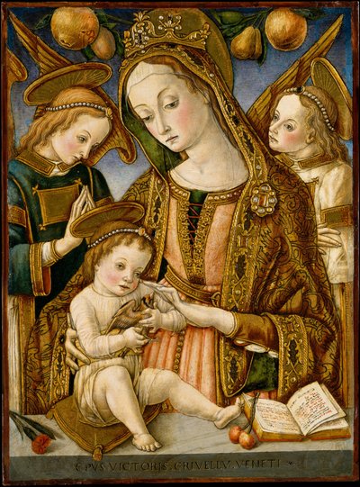 Madonna col Bambino e due angeli da Vittore Crivelli