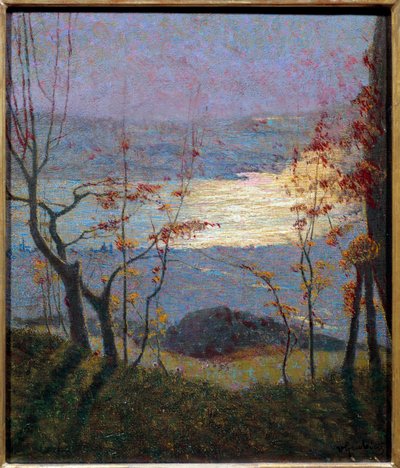 Mattina. Paesaggio autunnale con alberi da Vittore Grubicy de Dragon