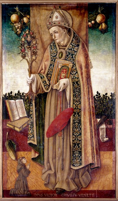Rappresentazione di San Bonaventura che tiene l