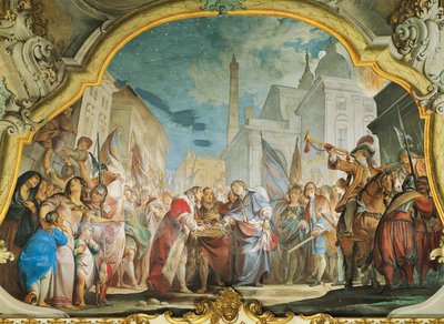 Fasti, famiglia Aldrovandi, di Vittorio Maria Bigari, affresco, Palazzo Aldrovandi Montanari, Bologna, Italia da Vittorio Maria Bigari