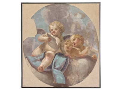 Affreschi di angeli, originariamente dalla chiesa di Sant