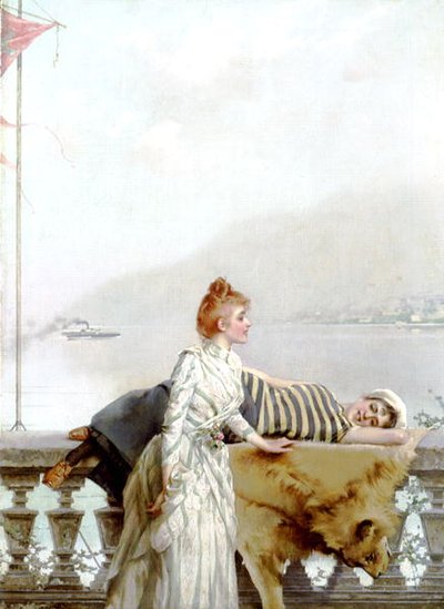 Sognatori (uno di una coppia) da Vittorio Matteo Corcos