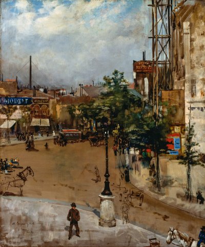 Strada parigina da Vittorio Matteo Corcos