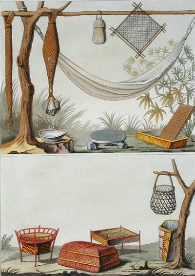 Strumenti domestici e mobili, Tribù Carib, Antille Olandesi, tavola 69 da 