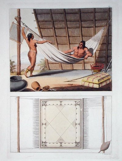 Interno domestico, tribù Carib, Antille Olandesi, tavola 67 da 