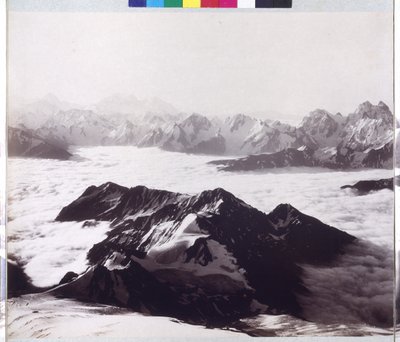 Radiografia panoramica dalla vetta del Monte Elbrus da Vittorio Sella