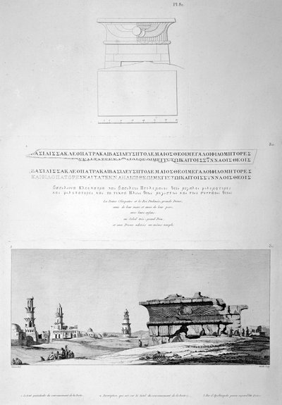 Apollinopolis Magna Tempio di Edfu, Egitto, 1802 da Vivant Denon