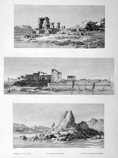 Templi in rovina a Philae, Egitto, 1802 da Vivant Denon