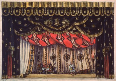 Decorazione preparatoria per la pièce teatrale "Il distruttore di Gerusalemme" di Arvid Jarnefelt da Vladimir Alexeyevich Shchuko
