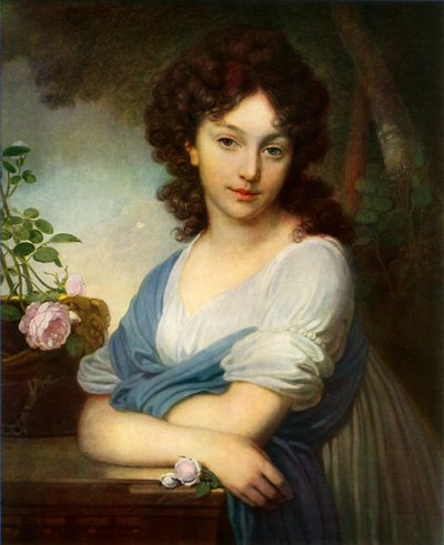 Ritratto di Yelena Alexandrovna Naryshkina, 1799, 1965 da Vladimir Borovikovsky