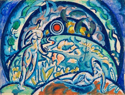 Adamo ed Eva, 1910-1911 da Daniel Vladimir Baranoff Rossine