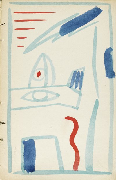 Illustrazione per Il latte delle giumente di David Burlyuk e altri, 1914 da Vladimir Davidovich Burliuk