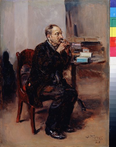 Degustazione di tabacco da Vladimir Egorovic Makovsky