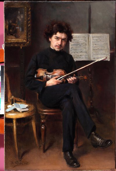 Ritratto del violinista e compositore Jan Kubelik da Vladimir Egorovic Makovsky