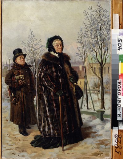 Passeggiata di una vecchia signora da Vladimir Egorovic Makovsky