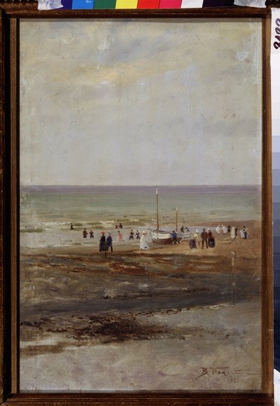 Sulla spiaggia da Vladimir Egorovic Makovsky