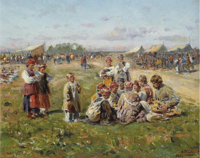 La Fiera del Villaggio, 1882 da Vladimir Egorovic Makovsky