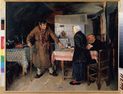 Una lite al gioco di carte da Vladimir Egorovic Makovsky