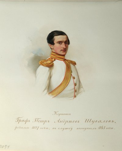 Ritratto del conte Pyotr Andreyevich Shuvalov (dall